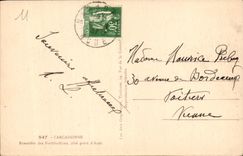 CPA Carcassonne Ensemble des Fortifications Cote Porte d'Aude 