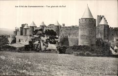 CPA La Cite de Carcassonne vue generale du Sud 