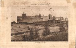 CPA Cite de Carcassonne la Cote Sud Est 