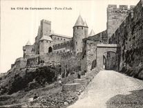 CPA La Cite de Carcassonne Porte d'Aude 