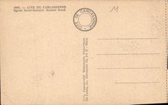 CPA Cite de Carcassonne Eglise Saint Nazaire Rosace Nord 