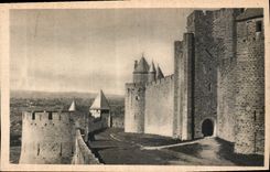CPA Cite de Carcassonne les Lices Hautes Tour St Nazaire 