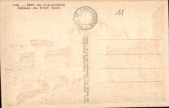 CPA Cite de Carcassonne Defenses du front Ouest 