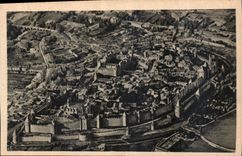 CPA Cite de Carcassonne vue aerienne Cliche CAF 