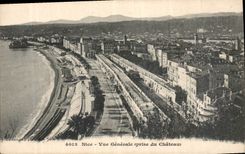 CPA Nice vue generale Prise du Chateau 