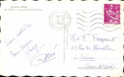 CPA La Cote d'Azur Nice vue prise du Mont Boron 