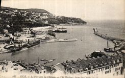 CPA Nice le Port pris du Chateau 