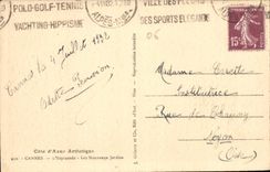 CPA Cote d'Azur Artistique Cannes l'Esplanade les Nouveaux Jardins 