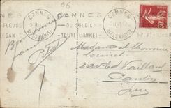 CPA Cannes Perspective de la Promenade des Allies et le Carlton Hotel 