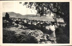 CPA Cote d'Azur Artistique Nice Entre les fleurs et les oliviers 