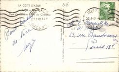 CPA La Cote d'Azur Nice vue d'ensemble prise du Chateau 