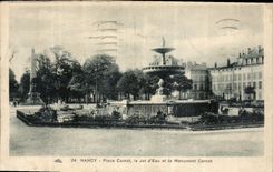 CPA Nancy Place Carnot le Jet d'Eau et le Monument Carnot 