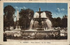 CPA Nancy Place Carnot le Jet d'Eau 