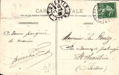 CPA Nancy Place Carnot Hiver 1903 1904 