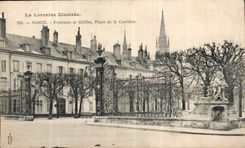 CPA La Lorraine illustree Nancy Fontaine et Grilles Place de la Carriere 