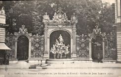 CPA Nancy Fontaine d'Amphitrite par Gubial et Cyffle Grilles de Jean Lamour 1755 