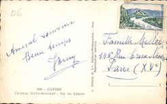 CPA Cannes Chateau Saint Honorat Ile de Lerins 