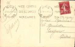 CPA Nice le Port et le Mont Boron 