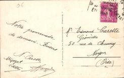 CPA Antibes vue prise de la Garoupe la Table d'Orientation