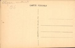 CPA Route de Sospel a Menton Lacets de Fontaine vue prise du Col de Castillon A M 