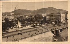 CPA Nice Les JArdins Albert Ier vus de la Jetee 