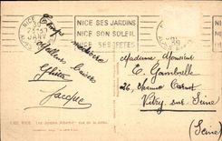 CPA Nice Les JArdins Albert Ier vus de la Jetee 