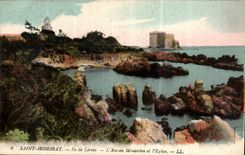 CPA Saint Honorat fle de Lerins l'eancien monastere et l'Eglise 