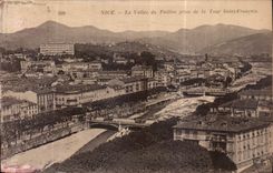 CPA Nice la Vallee du Paillon prise de la Tour Saint Francois 