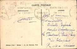 CPA Menton vue generale prise de Garavan 