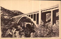 CPA Luceram A M Route de Peira Cava le Nouveau Pont 