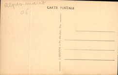 CPA Peira Cava A M la Chaine des Alpes 