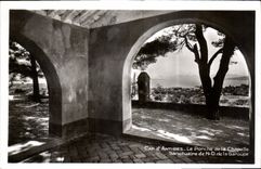 CPA Cap d'Antibes le porche de la Chapelle sanctuaire de N D de la Garoupe 