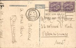 CPA La Cote d'Azur a vol d'Oiseau de Menton a Cannes 