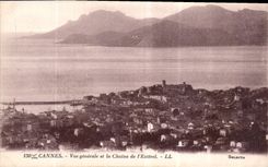 CPA Cannes vue generale et la chaine de l'Esterel 