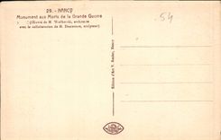CPA Nancy Monument aux Morts de la Grand Guerre 