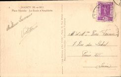 CPA Nancy M et M Place Stanislav le Bassin d'Amphitrite 