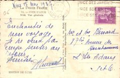 CPA Cote d'Azur Nice vue generale 