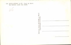 CPA Guillaumes A M Pont de Sauze les Tunnels route des Alpes 