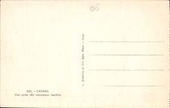 CPA Cannes vue prise des nouveaux Jardins 