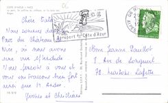 CPA Cote d'Azur Nice le Part la Colline du Chateau et la Baie des Anges 