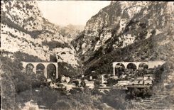 CPA Pont du Loup Excursion dans les Gorges du Loup 