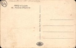 CPA Nancy la Coquette Fontaine d'Amphitrite 