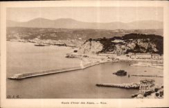 CPA Route d'hiver des Alpes Nice 