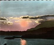 CPA La Cote d'Azur Coucher de Soleil 