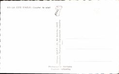 CPA La Cote d'Azur Coucher de Soleil 