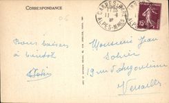 CPA Cannes vue sur l'Esterel 