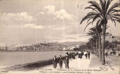 CPA Cannes Promenade de la Croisette et le Mont Chevalier 