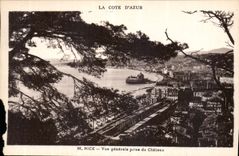 CPA La Cote d'Azur Nice Vue generale prise du Chateau 