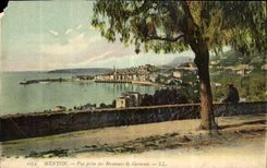 CPA Menton Vue prise des Hauteurs de Garavan 
