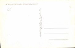 CPA La Route dans les Gorges du Loup 